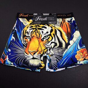 NWT Fresh Supply Co Boxer Briefs - 2 Pack - Tiger / Tsunami Print